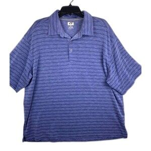 Joseph Abboud Shirt Mens 2X Blue Liquid Soft Classic Fit Short Sleeve Polo